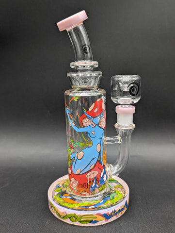 Wormhole Glass - Mushroom Elf 9″ Bong