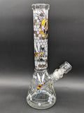 Wormhole Glass "Robo-Bees" 14″ Beaker Bong