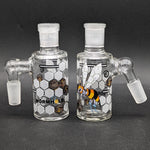 Wormhole Glass "Robo-Bees" Ash Catcher 14mm