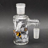 Wormhole Glass "Robo-Bees" Ash Catcher 14mm