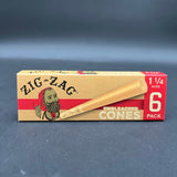 Zig Zag Unbleached Cones | 1 1/4 | 6pc-Avernic Smoke Shop