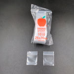 1" x 1" Plastic Resealable Bags - 100 Count