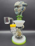 10" Aztec Alien XL Big Brain w/ Stone Showerhead - Avernic Smoke Shop