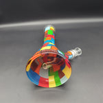 10" Colorful Patchwork Glass Beaker - Avernic Smoke Shop