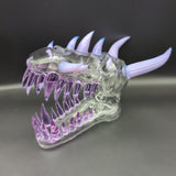 10" Dragon Skull Sculpture Rig - by EKA Glass - Avernic Smoke Shop