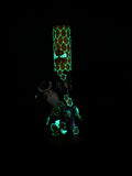 10" Glow In The Dark Beehive Beaker Bong - Avernic Smoke Shop