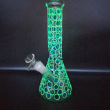 10" Glow in the Dark Bubble Beaker Bong - Avernic Smoke Shop