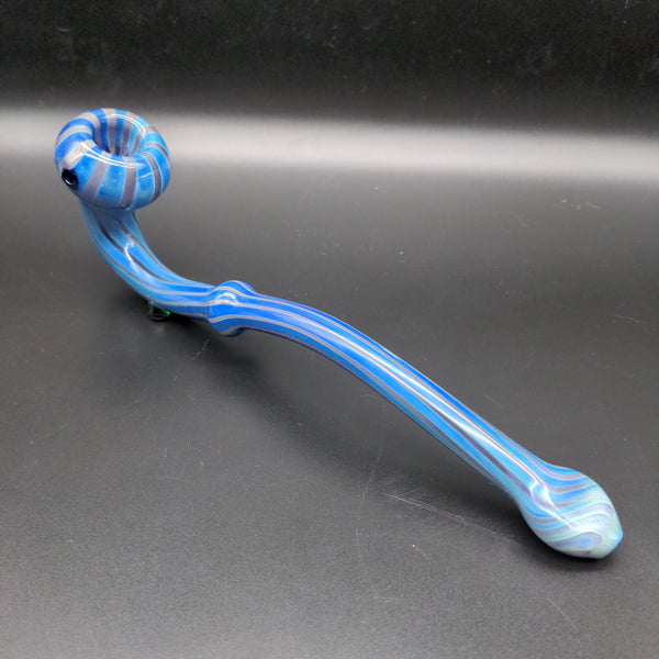 10" Mushroom Sherlock Blue Gold Fume Stripes Design