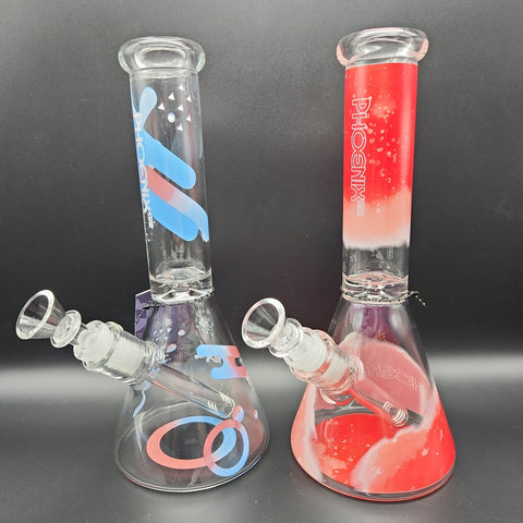10" Phoenix Glass Color Splash Beakers