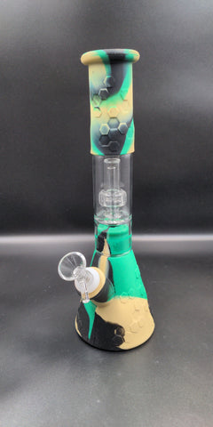 10" Silicone Water Pipe with Perc - Avernic Smoke Shop