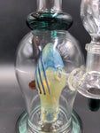 10" Water Pipe Scary Face Perc - Avernic Smoke Shop