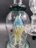 10" Water Pipe Scary Face Perc - Avernic Smoke Shop