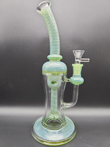 11" Polka Dot Incycler Water pipe - Avernic Smoke Shop