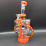 11" Worked Pillar Stack Recycler - Avernic Smoke Shop