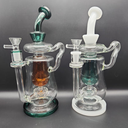 11.5" Pot Belly Showerhead Recycler - Avernic Smoke Shop