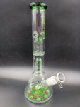 12" AQUA Dual Tree Arm Beaker Bong - Avernic Smoke Shop