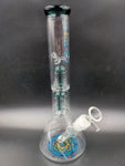 12" AQUA Dual Tree Arm Beaker Bong - Avernic Smoke Shop