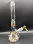 12" Candy Wig Wag Beaker - By Texas Hot Glass - Avernic Smoke Shop