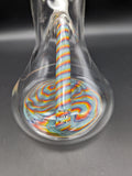 12" Candy Wig Wag Beaker - By Texas Hot Glass - Avernic Smoke Shop