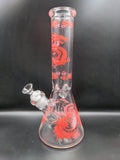 12" Dragon 9mm Glass Beaker - Avernic Smoke Shop