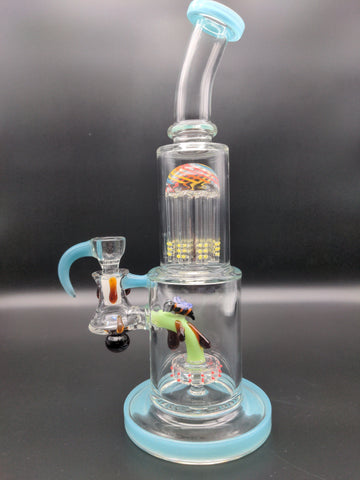 12" Honey Drip Double Tier Water Pipe - Avernic Smoke Shop