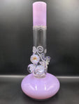 13" HVY Glass Marbled Flower Design Bong