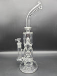 13" Swiss Inline Water Pipe - By Texas Hot Glass - Avernic Smoke Shop