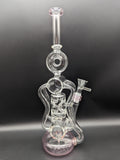 13.5" Quad Tube Donut Recycler Bong - Avernic Smoke Shop