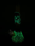 14" 3D Skull Glow Water Pipe - Avernic Smoke Shop