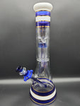 14" Color Swirl Phoenix Beaker w/ Tree perc - Avernic Smoke Shop