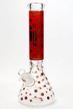 14" Infyniti pattern 7 mm glass water bong - Avernic Smoke Shop