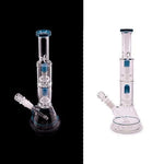 14" Water Pipe - Double Perc