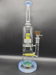 15" Color Swirl Water Pipe Inline Showerdome - Avernic Smoke Shop