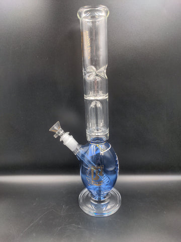 15" Football Water Pipe with Double Percs - Avernic Smoke Shop