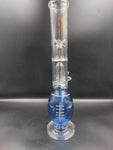 15" Football Water Pipe with Double Percs - Avernic Smoke Shop