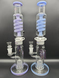15" Glycerin Straight Tube w/ Tree Perc - Avernic Smoke Shop