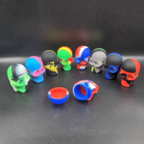 15ml Silicone Skull Concentrate Container 1 Count - Avernic Smoke Shop