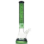 16" Beaker Frosted Base and Neck Down Stem and 14mm Male Bowl