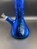 16" Luxury Pattern 7mm Metallic Beaker Bong - Avernic Smoke Shop