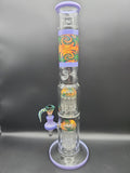 16" Wig Wag Double Tree Bong - Avernic Smoke Shop