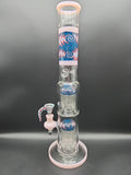 16" Wig Wag Double Tree Bong - Avernic Smoke Shop