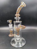 16.5" Heady Swiss Styled Rasta Straigh Tube - Avernic Smoke Shop