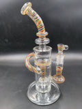 16.5" Heady Swiss Styled Rasta Straigh Tube - Avernic Smoke Shop