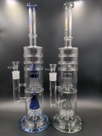 17" H2O Dual Diffuser Water Pipe - Avernic Smoke Shop