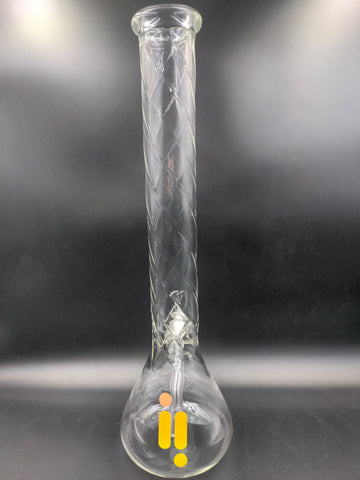 17" Infyniti Glass Twisted Pattern Beaker Bong - Avernic Smoke Shop