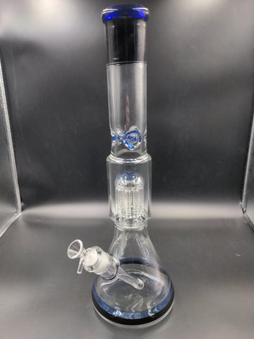 17" Thick Glass Beaker with Tree Perc - Avernic Smoke Shop