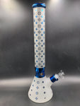18" LV 7mm Frosted Glass Beaker Bong - Avernic Smoke Shop