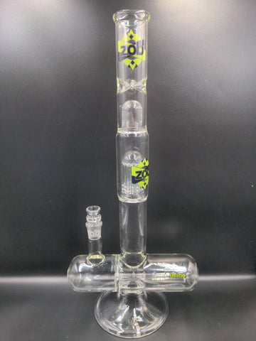 18" Zob Glass Bong w/ Inline and Tree Percs - Avernic Smoke Shop