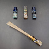 2" Joint/Blunt Holders w/ Infused Silver - By LimboGlass - Avernic Smoke Shop