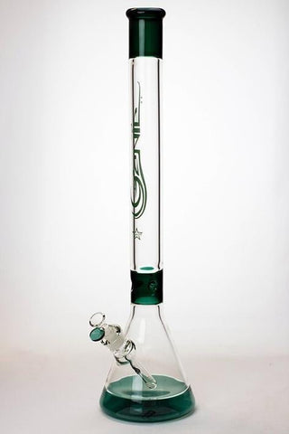 24" Genie 9 mm color accent wide base bong